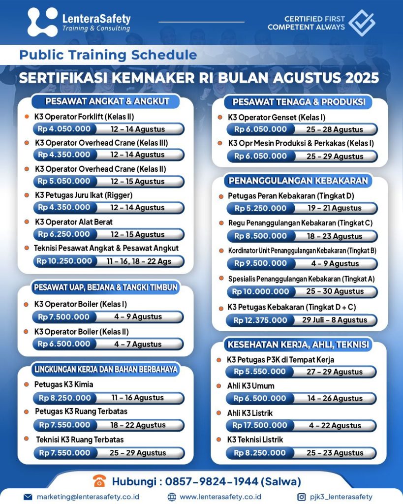 Sertifikasi K3 Umum Terpercaya di Depok